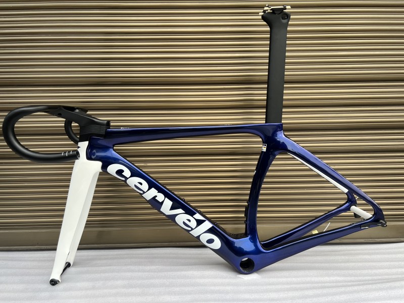 Cervelo New S5 Carbon Road Bicycle Frame Blue With White Cervelo